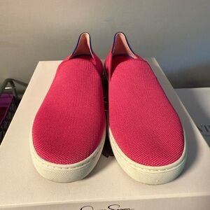 Rothy's Fuchsia Slip-On Sneakers